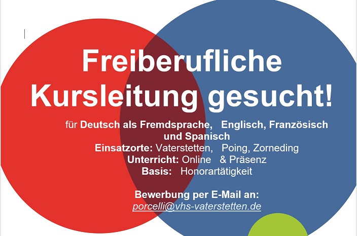 Öffnet die Seite 'Kursleiter gesucht!'